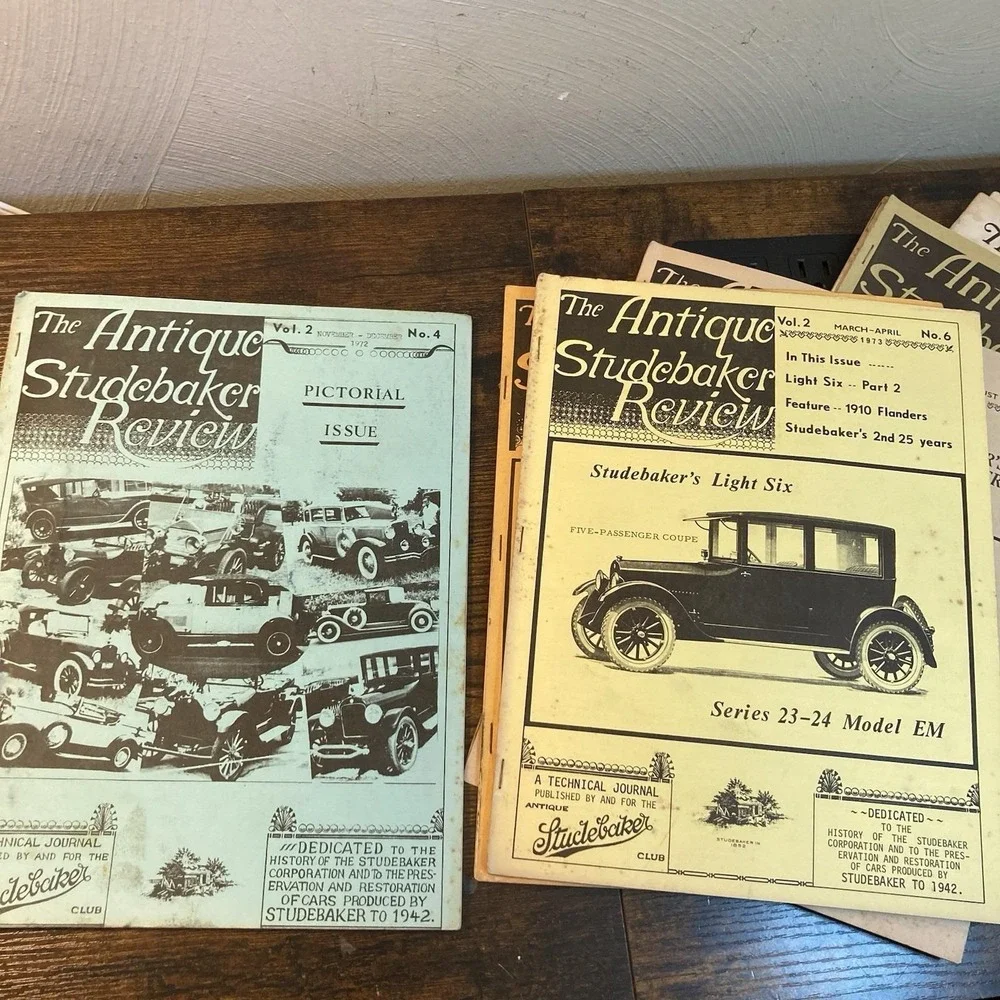 The Antique Studebaker Review 12 Issues Lot 1972-1982 Vtg Classic Cars Ephemera